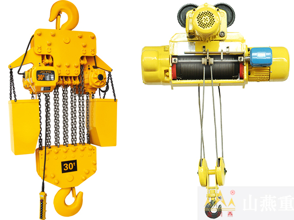 環鏈電動葫蘆與鋼絲繩電動葫蘆 環鏈電動葫蘆與鋼絲繩電動葫蘆