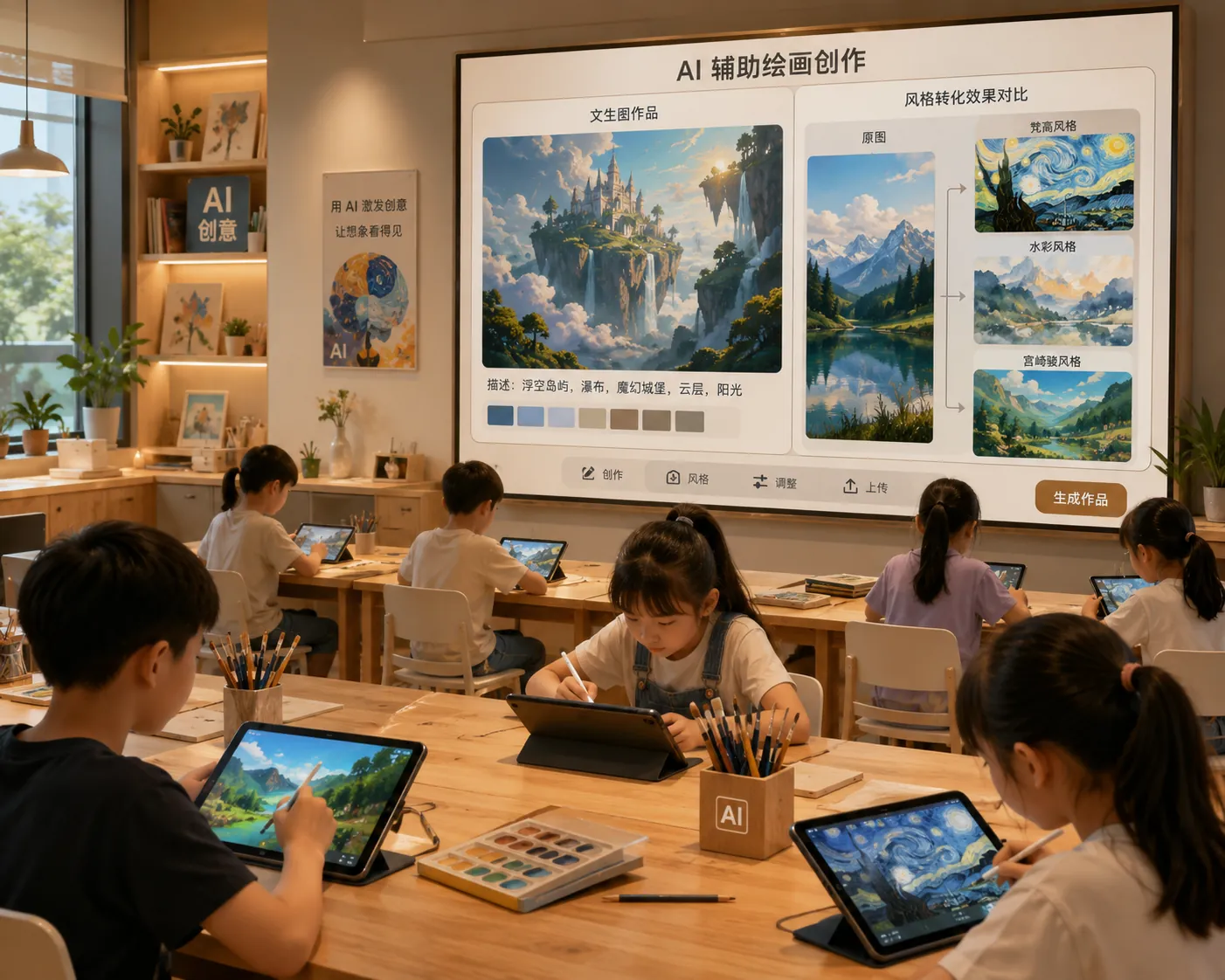 AI创意美术教室